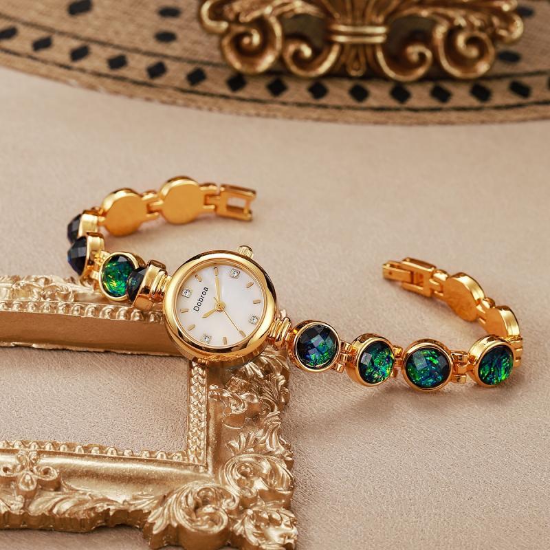 Pearl & Malachite Women's Watch | Light Luxury Nature-Inspired Timepiece