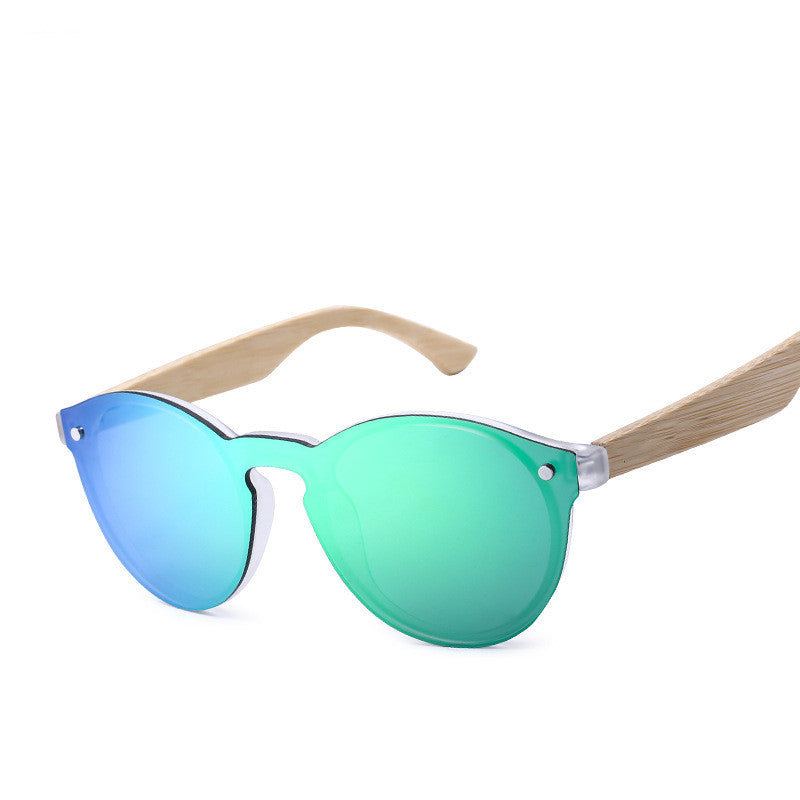 Retro Bamboo Round Sunglasses | Eco-Chic Unisex Shades