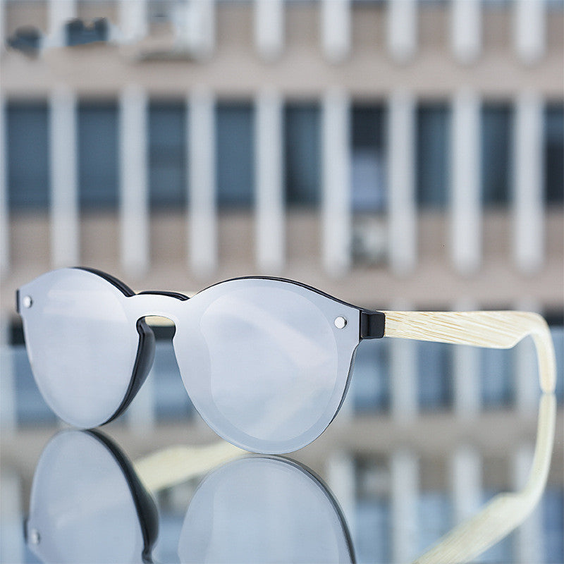 Retro Bamboo Round Sunglasses | Eco-Chic Unisex Shades