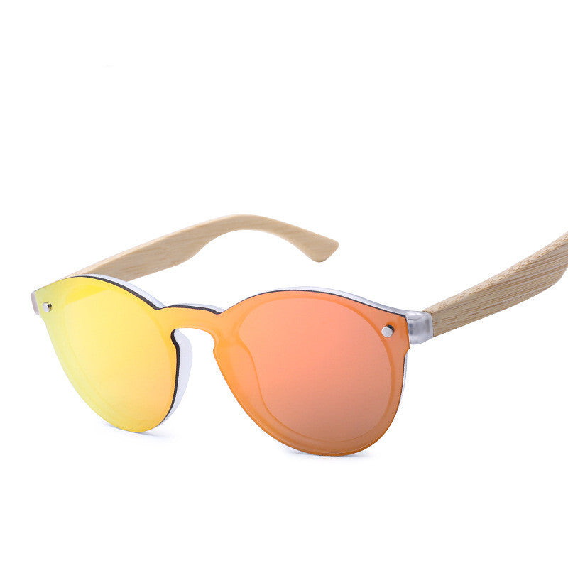 Retro Bamboo Round Sunglasses | Eco-Chic Unisex Shades