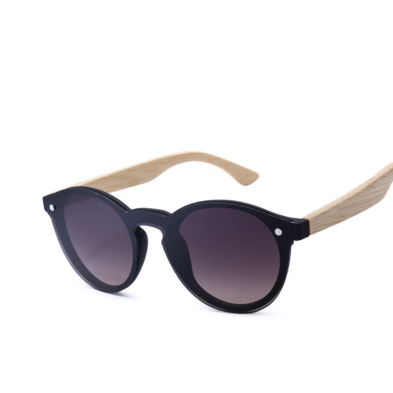 Retro Bamboo Round Sunglasses | Eco-Chic Unisex Shades