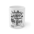 Funny “Adulting Is Hard without Coffee” Coffee Mug – Humor Gift for Coffee Lovers
