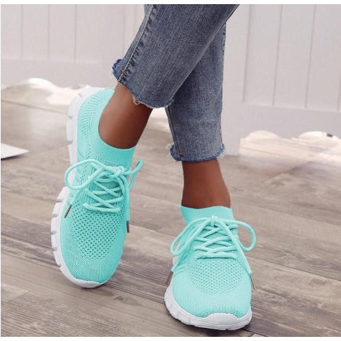 High-Cut Platform Sneakers | Breathable Lace-Up Casual Shoes for Women