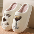 Couples Thick-Soled Warm Cotton Slippers | Matching Indoor House Shoes