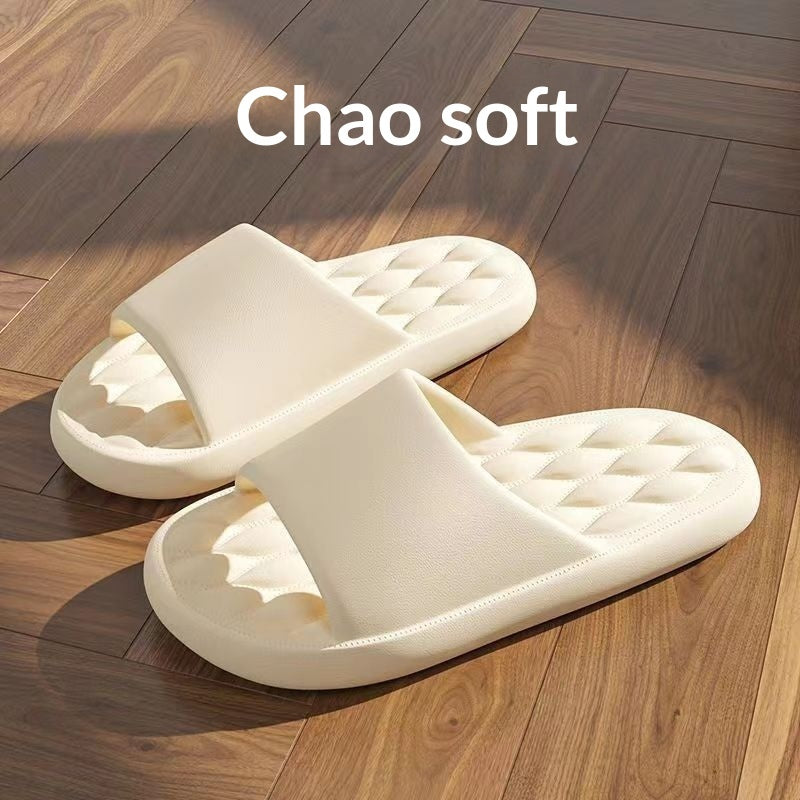 Graffiti Print Slide Slippers | Thick-Sole Streetwear House Shoes
