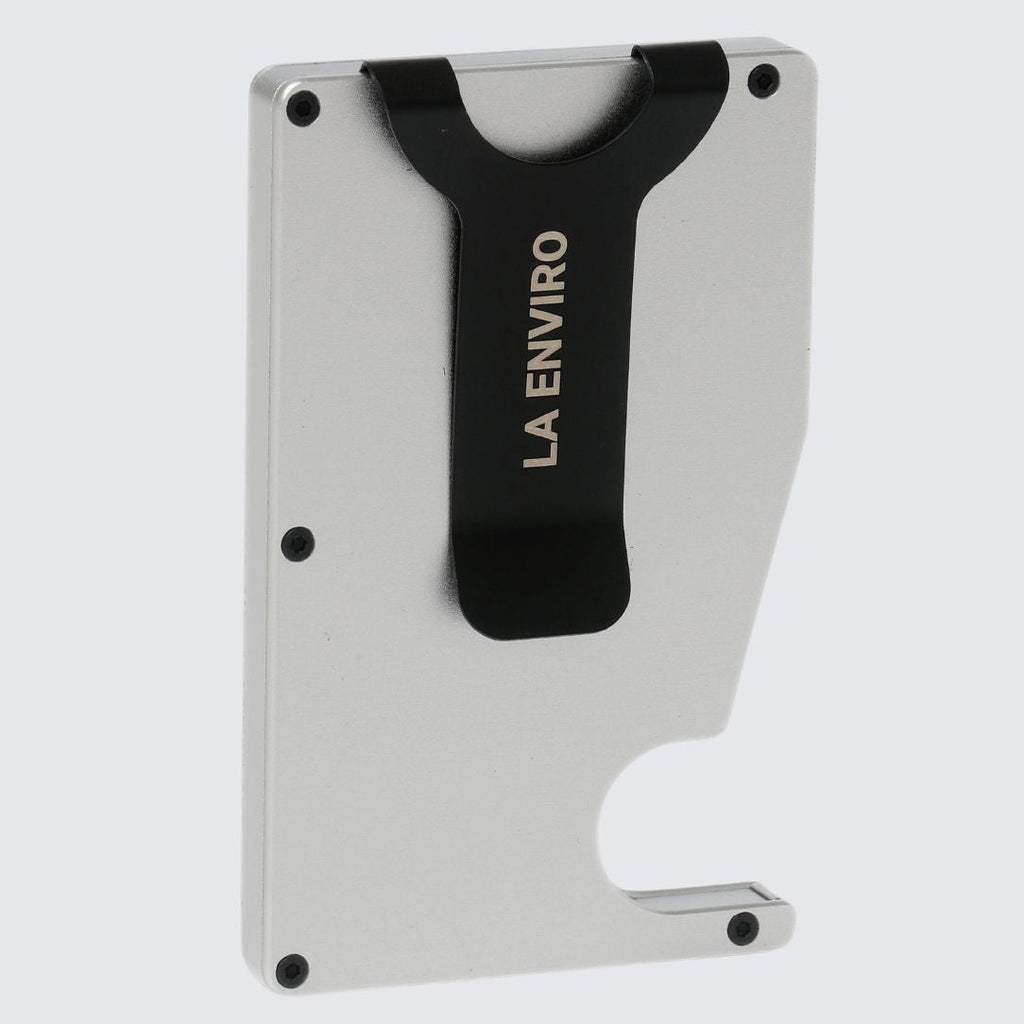 HUNTLY AirTag Wallet I Silver