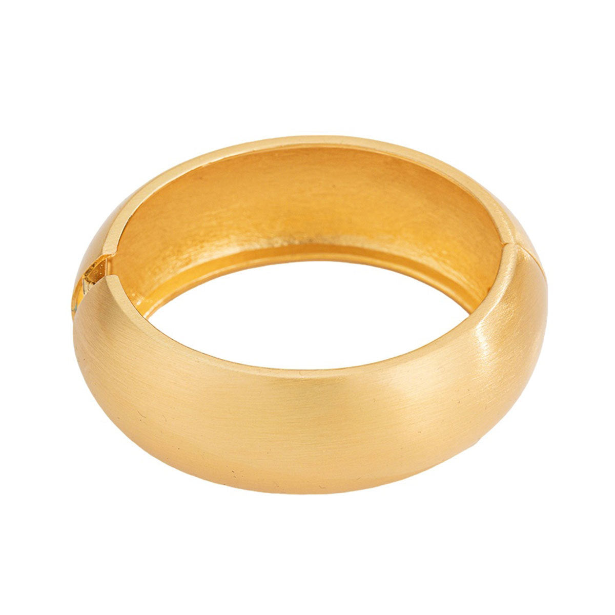 Exaggerated Metallic Wide-Band Bracelet