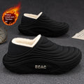 Warm Fleece-Lined House Slippers | Non-Slip Waterproof Sole