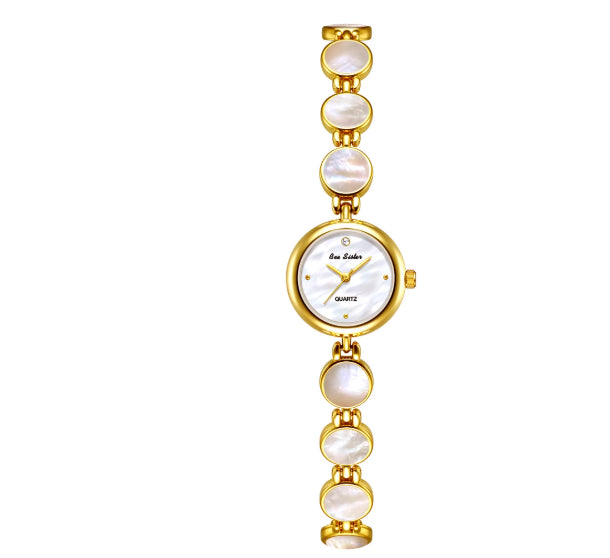 Aurora Shell Vintage Bracelet Watch | Waterproof Statement Timepiece