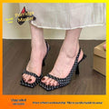 Square-Toe Stiletto Heels | French-Style Black High Heels for Women