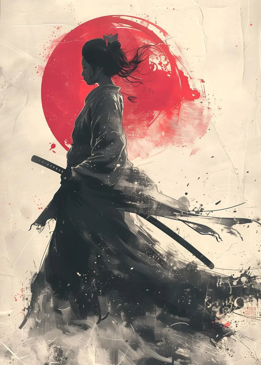 Japanese Canvas Wall Art Print | Samurai, Geisha, Sakura & Torii Gate