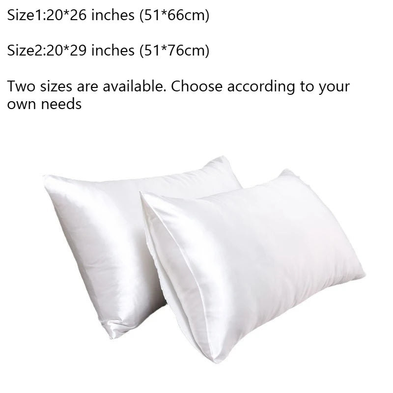 Luxury Silk Pillowcase | Anti-Frizz, Hypoallergenic & Skin-Soft | 2 Sizes