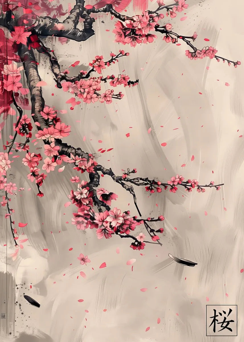 Japanese Canvas Wall Art Print | Samurai, Geisha, Sakura & Torii Gate