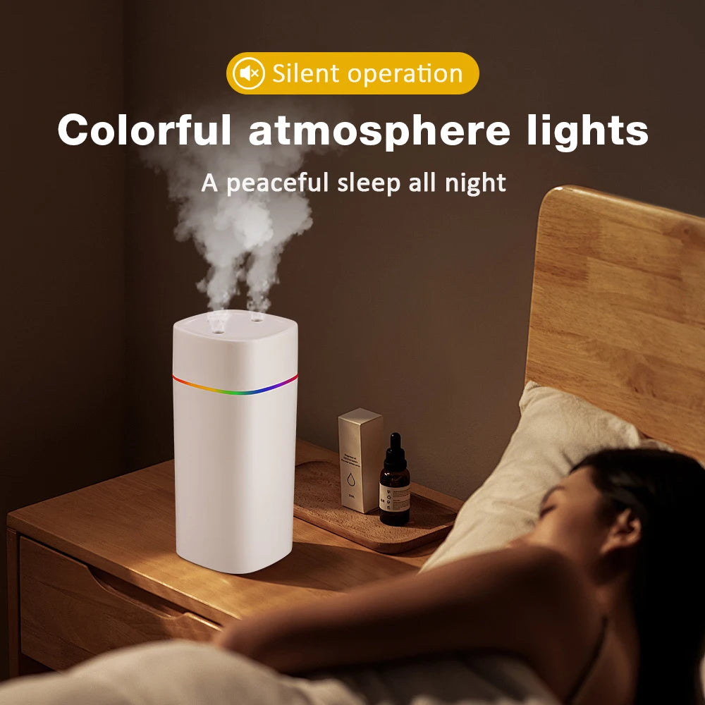 600ML Aromatherapy Air Humidifier | Essential Oil Diffuser with Color Lights