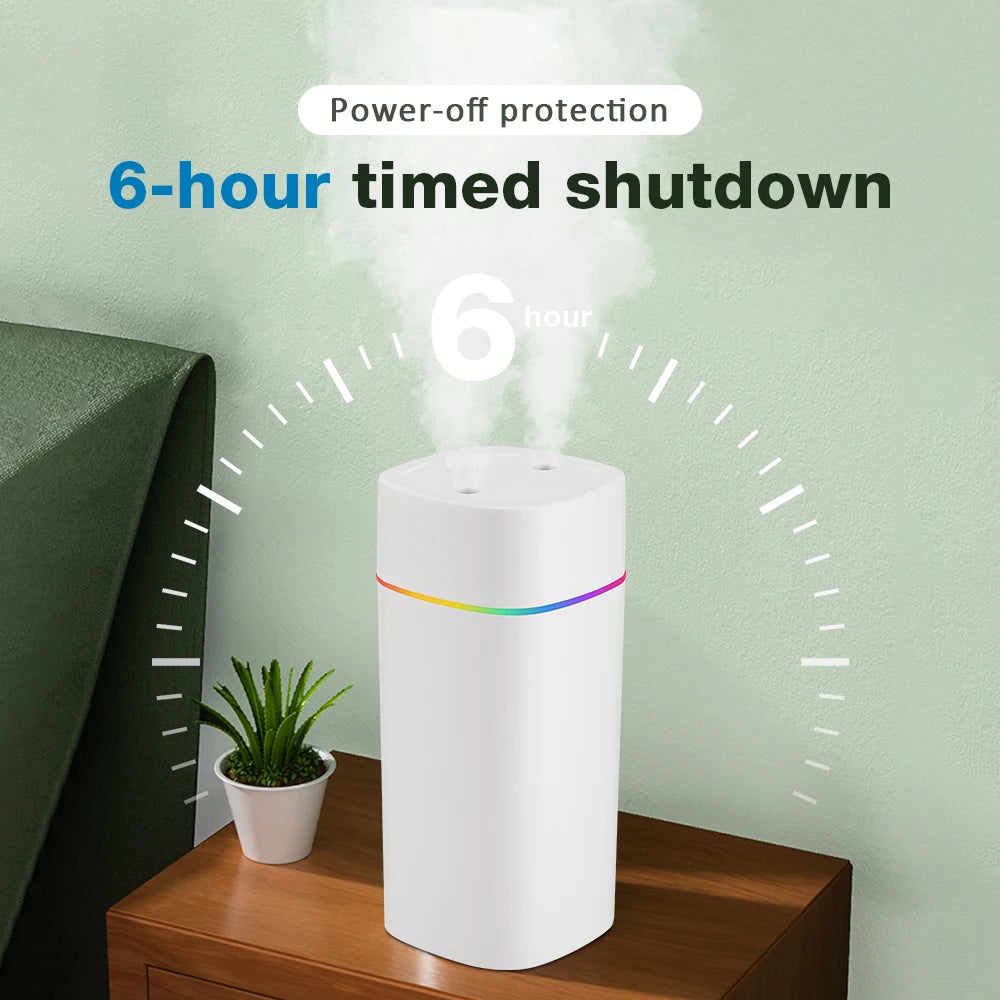600ML Aromatherapy Air Humidifier | Essential Oil Diffuser with Color Lights