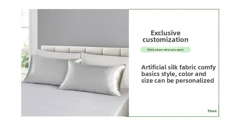 Luxury Silk Pillowcase | Anti-Frizz, Hypoallergenic & Skin-Soft | 2 Sizes
