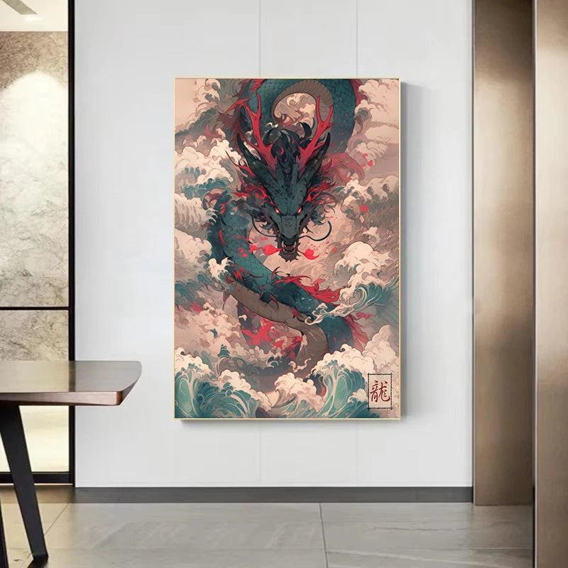 Japanese Canvas Wall Art Print | Samurai, Geisha, Sakura & Torii Gate