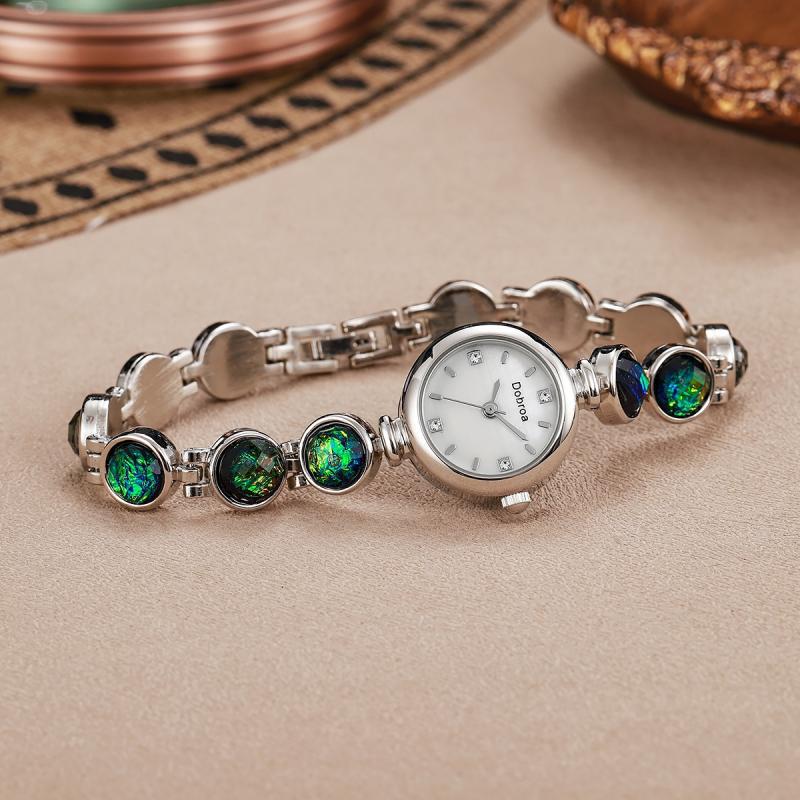 Pearl & Malachite Women's Watch | Light Luxury Nature-Inspired Timepiece