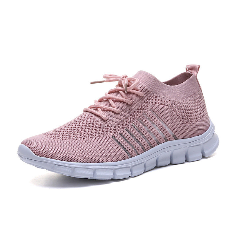 High-Cut Platform Sneakers | Breathable Lace-Up Casual Shoes for Women