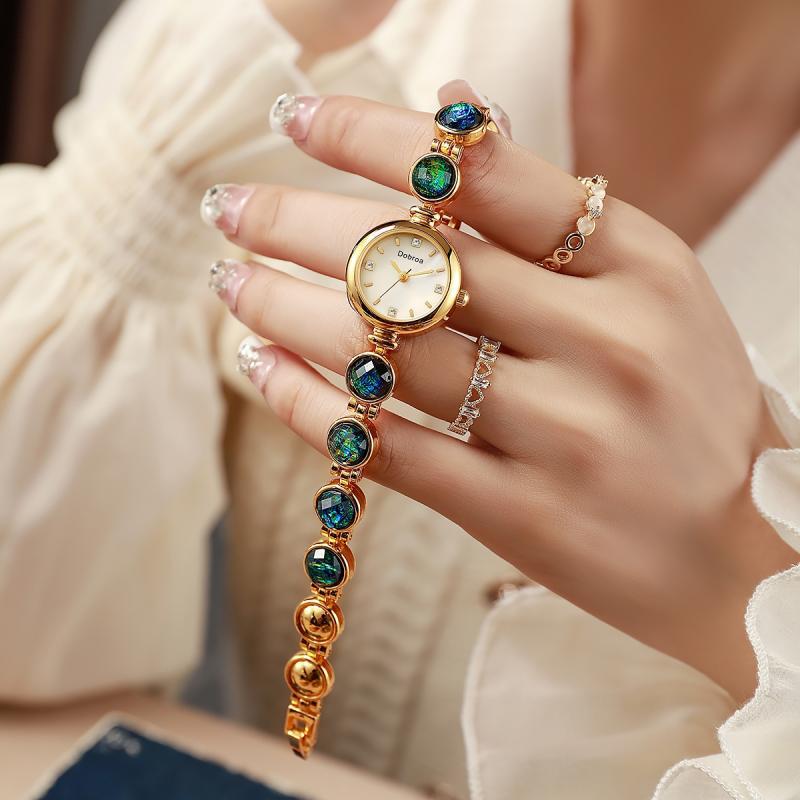 Pearl & Malachite Women's Watch | Light Luxury Nature-Inspired Timepiece