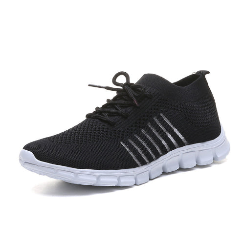 High-Cut Platform Sneakers | Breathable Lace-Up Casual Shoes for Women