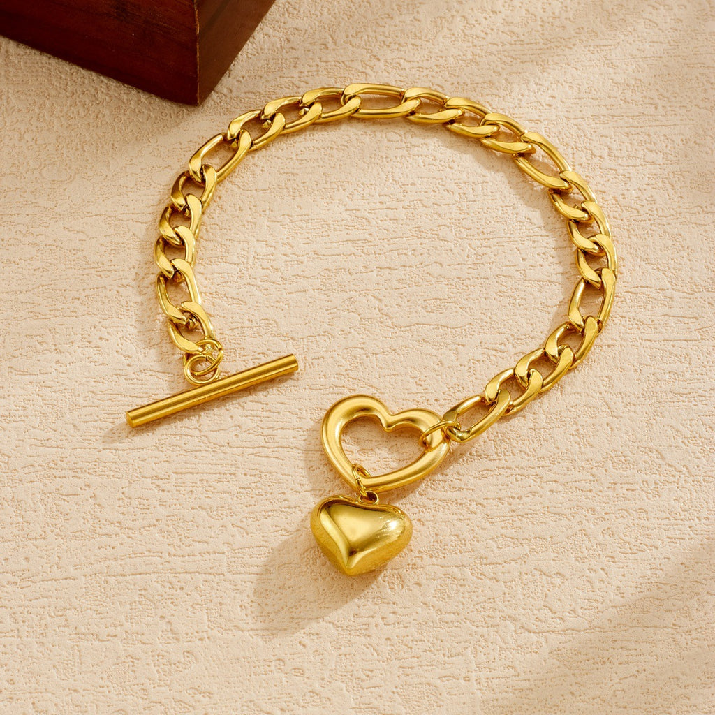 Stainless Steel Heart Bracelet