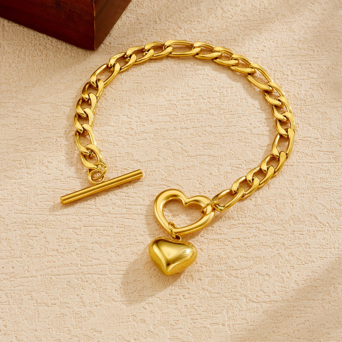 Stainless Steel Heart Bracelet