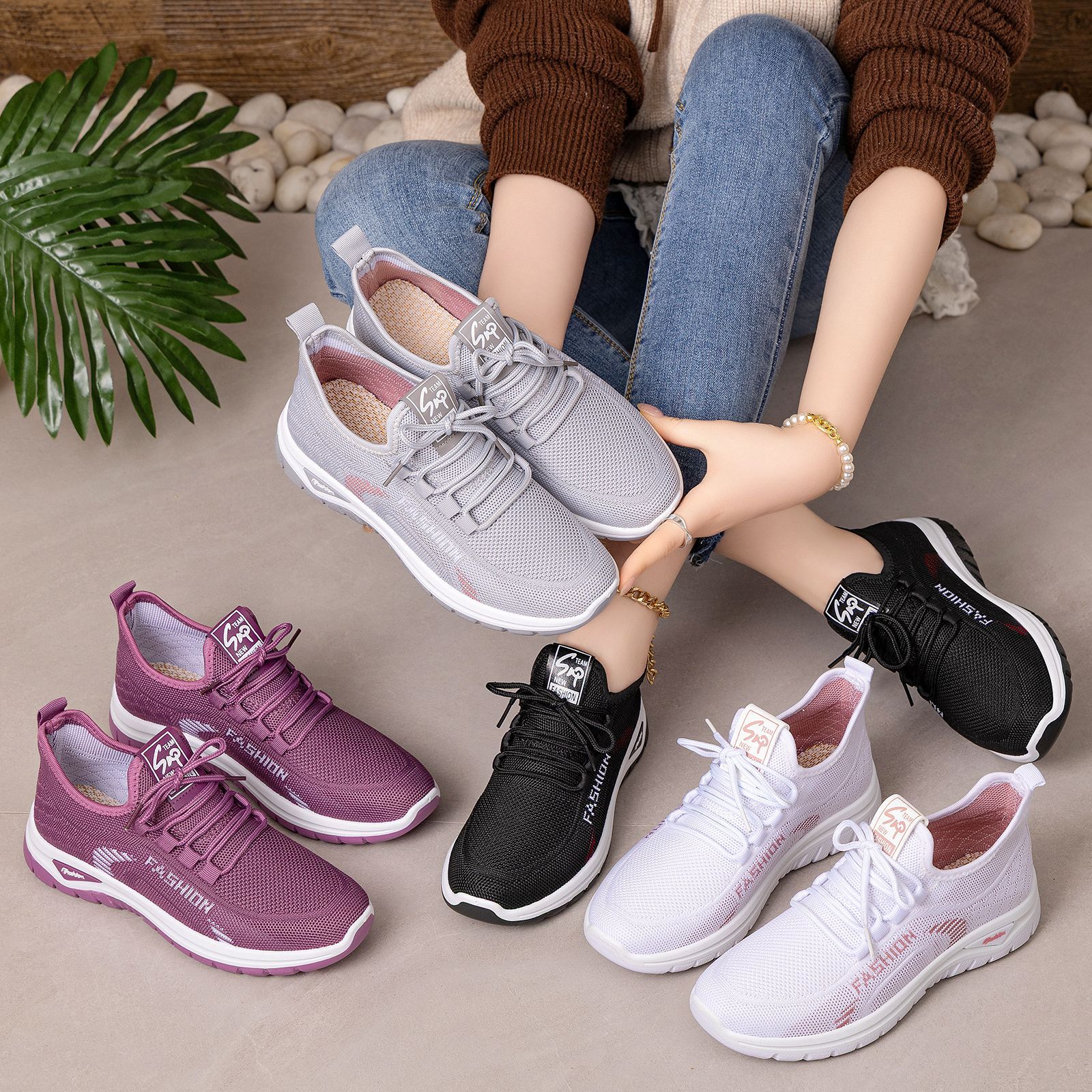 Fashion Athletic Sneakers | Lightweight Non-Slip Sport Shoes for Women
